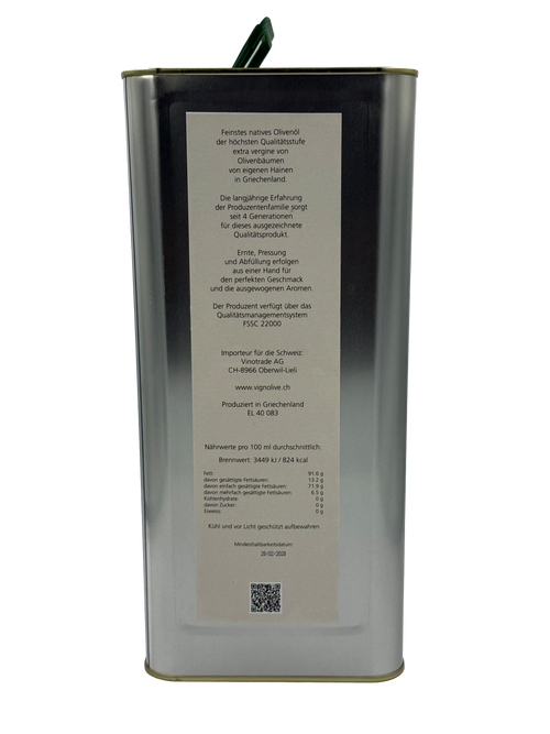 Premium Olivenöl aus Griechenland – 5 Liter Vorteilskanister