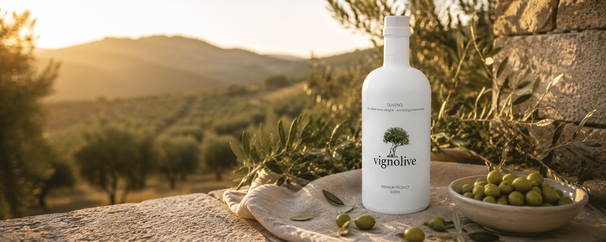 Personalisierte Vignolive Olivenölflasche als Kundengeschenk